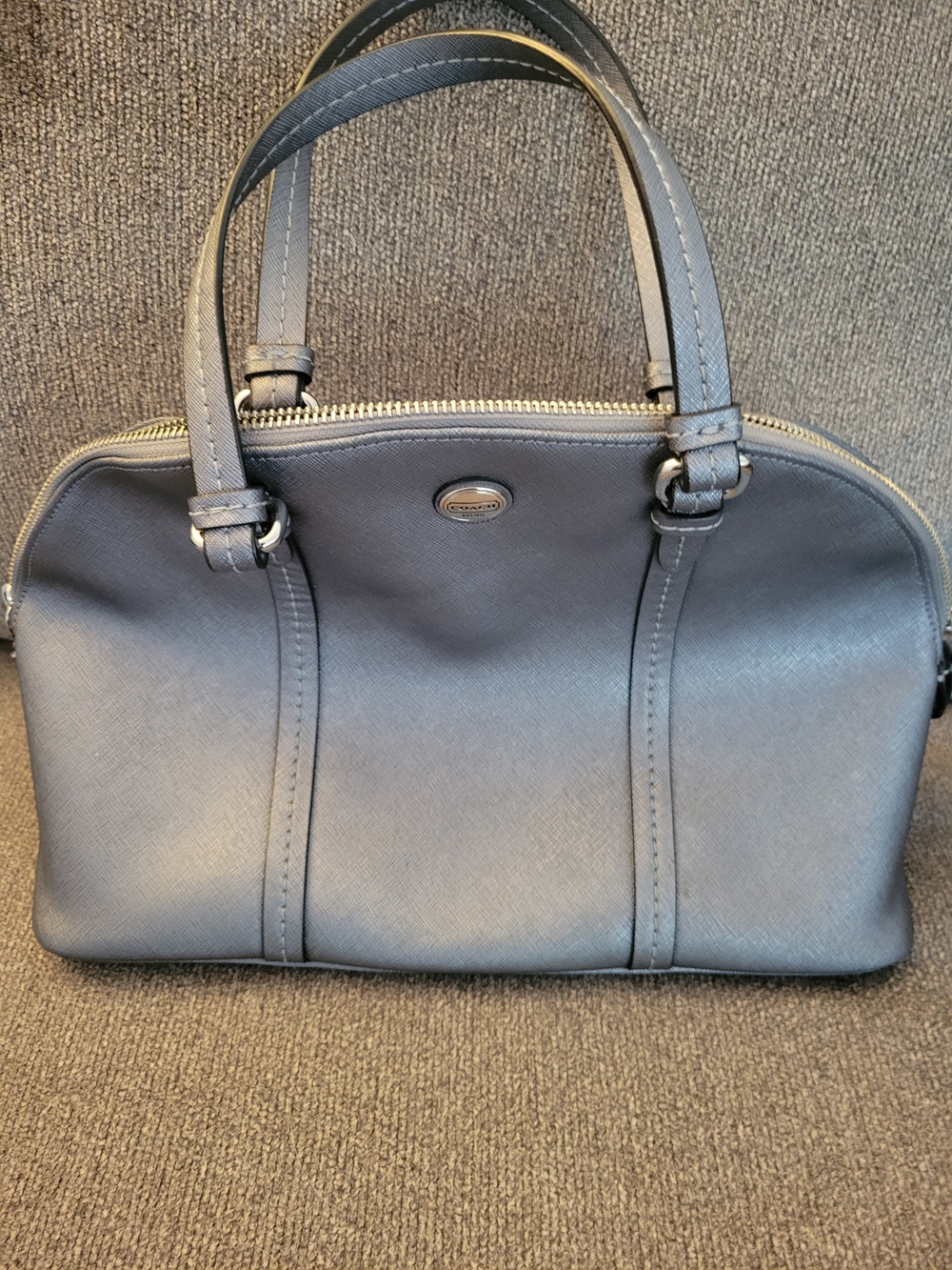 Coach Peyton Saffiano Leather Satchel Handbag